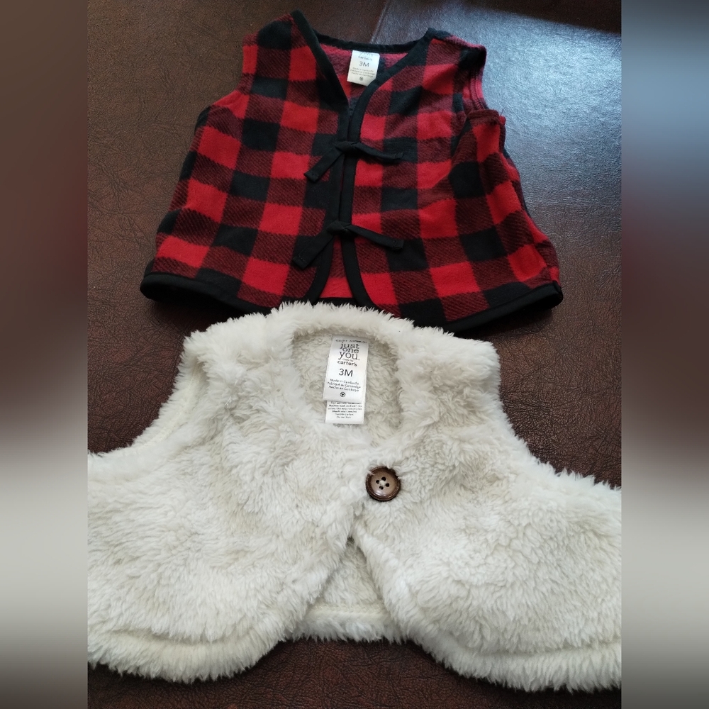 Baby girl sz 0/3 month vest set